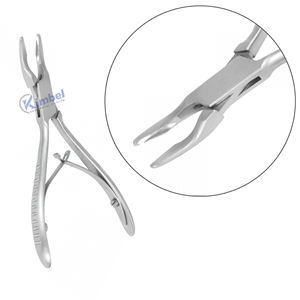 Mini pince à gouge Friedmann Rongeur 120mm mâchoire droite incurvée Instruments chirurgicaux dentaires approuvés CE pour la coupe d'os alvéolaire - Product Image 1