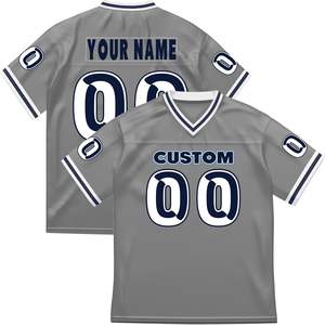 Camisetas de fútbol americano personalizadas, ropa de equipo universitario, malla de poliéster, secado rápido, transpirable, impresión por sublimación, logotipo, números de nombre - Product Image 1