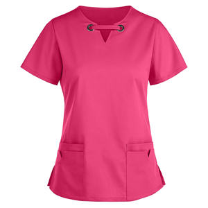 Blouses médicales unisexes en gros, sur mesure, de haute qualité, respirantes et confortables en Spandex/Polyester pour infirmières - Product Image 1
