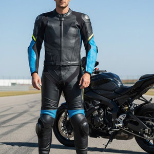 Combinaison de moto athlétique à haute protection avec tissu respirant pour une conduite sécurisée sur la route - Product Image 2