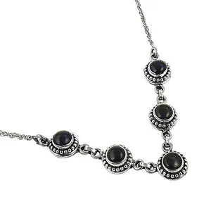 Collier à perles en argent 925 plaqué or vintage pour femmes - Accent de perle d'eau douce - Product Image 1