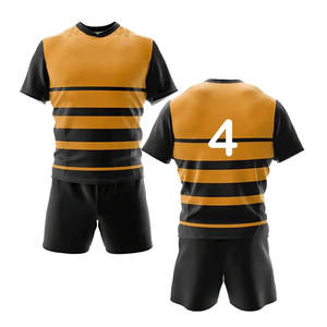 Maillots et shorts imprimés par sublimation d'uniformes de rugby OEM Kits d'équipe personnalisés Fournisseur de fabricant de vêtements de sport en gros - Product Image 2