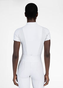 Camisa de Equitación Avanzada para Mujer, Ligera, de Manga Corta, Transpirable, de Tela Elástica, Capa Base para Montar a Caballo, OEM - Product Image 6