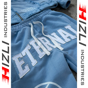 Ensemble jogging et sweat à capuche oversize en molleton bouclette uni avec fermeture éclair, qualité supérieure, style streetwear déchiré pour homme - Product Image 5
