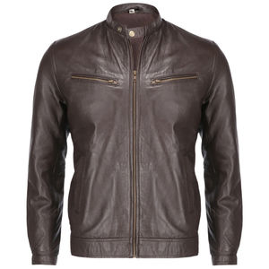 Veste en simili cuir sur mesure de style 2026 pour hommes, coupe ajustée, confortable, surdimensionnée, en cuir PU, vestes pour hommes - Product Image 1