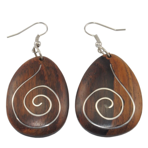 แฟชั่นใหม่ต่างหูโลหะทรงเรขาคณิตต่างหูเครื่องประดับไม้สำหรับผู้หญิงสำหรับดีไซน์ชิ้นทรงกลมแฟชั่น - Product Image 4