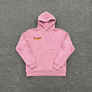 Alta calidad 100% algodón polar 580 gramos suéter de gran tamaño para hombre Sudadera con capucha bordada hombro caído peso pesado cálido invierno - Product Image 1