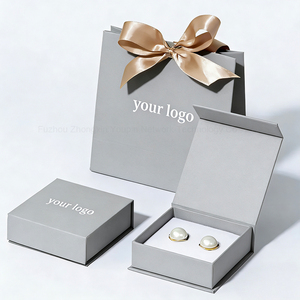 Factory Custom Jewelry Luxury Magnetic Flap Paper Box <strong>Wedding</strong> Favors Gift Packaging Box with Logo for Necklace Earring Bracelet - Product Image 1
