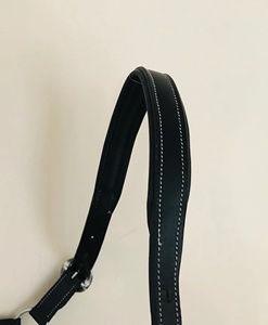 Diseño personalizado marrón inglés sillín caballo Halter genuino D.D cuero Noseband tocado Premium ecuestre caballo equipo - Product Image 3