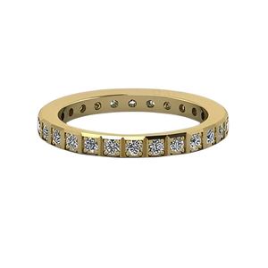 แหวนเงินแท้ 925 สำหรับผู้หญิง ดีไซน์เรียบหรู ประดับเพชร CZ ทรงเหลี่ยม ขนาด 2 มม. ชุบโรเดียม ทอง  ขายดีอันดับต้นๆ - Product Image 1