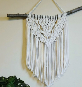 Décoration de maison salon grande taille tenture murale macramé écologique fait à la main coton tenture murale paniers plantes pour la décoration intérieure - Product Image 3