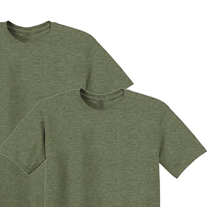 100% coton personnalisé poids lourd vêtements de sport à manches courtes respirant musculation T-Shirt impression à chaud écran conception solide - Product Image 5