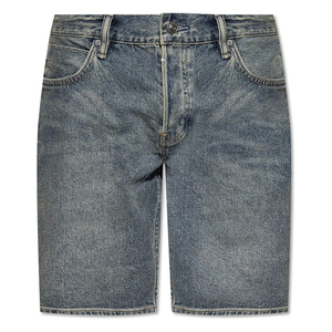 Pantalones cortos de mezclilla informales para hombre Pantalones cortos de mezclilla recortados lavados estilo Verano de pierna recta para hombre OEM - Product Image 1