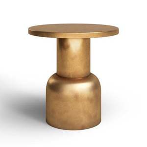 Mesa de latón real hecha a mano con técnicas tradicionales que ofrece belleza y sofisticación a su estilo de decoración de interiores - Product Image 1