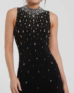 Elegant Floral Pattern Aline Evening <b>Dress</b> Beaded Sequin and Beads <b>Long</b> Ball Gown with One <b>Sleeve</b> Material for Parties - Product Image 5