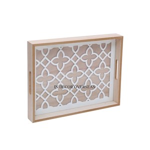 Nuevo patrón Llegada Calidad Premium Hecho de madera Antiguo Diseñador elegante Bandeja de servicio en forma de rectángulo Restaurante y suministro de hotel - Product Image 6