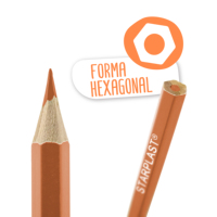 Ensemble de crayons de couleur aquarelle Starplast 24U, modèle soluble EC8449, imprimé à l'écran à partir d'ES pour une utilisation scolaire