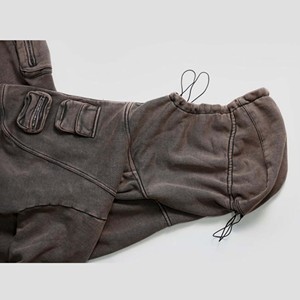 Venta al por mayor de los hombres de peso pesado 100% algodón sudaderas con capucha de lana 3D impreso 3XL y 6XL tallas con logotipo bordado para el invierno - Product Image 4