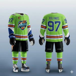 Maillots de hockey sur glace sublimés personnalisés, légers, 100% polyester, bâtons, équipe des États-Unis/ uniformes, séchage rapide, respirant - Product Image 4