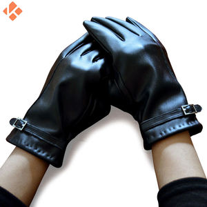 Guantes de Piel de Oveja Genuina para Mujer, con Forro de Cachemira, Cierre Lateral, para Compras, Negocios, Abrigados - Product Image 4
