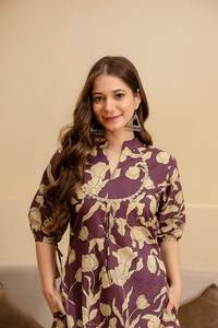 Conjunto de Cordones de Diseño Exclusivo, Hermosa Tela de Algodón Estampada Digital Jaipuri, Moderna, Reversible, para Todas las Temporadas, para Mujer - Product Image 6