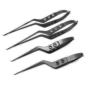 Neurosurgery Micro Needle Holder Bayonet Style Stainless Steel Tweezers <b>Microscopic</b> Surgical Forceps Manual - Product Image 6