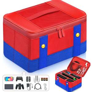 Grand Sac Mario Protective Carrying <b>Case</b> for Nintendo <b>Switch</b> PSP-Silicone and EVA Materials - Product Image 3