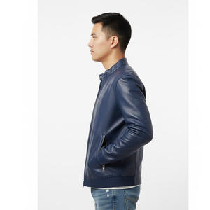 Chaqueta de Piel de Oveja Genuina Personalizada para Hombre, Proveedor de Fábrica OEM, Chaqueta de Motociclista Hecha a Medida al por Mayor, Ropa Exterior de Moda, Estilo Casual de Invierno - Product Image 3