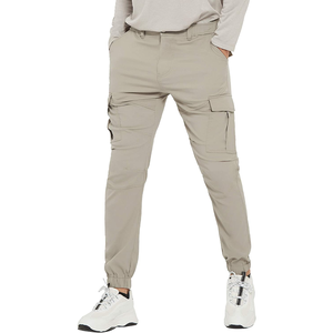 Pantalones Jogger Casuales de Alta Calidad para Hombre, de Poliéster/Algodón, Talla Grande Personalizada, Lavado Claro, Estilo Cargo Otoñal, con Cordón, Servicio OEM - Product Image 2