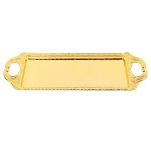 Produit exclusif Plateau de service rond noir métallique élégant avec plateau décoratif de table à manger fini de haute qualité - Product Image 3