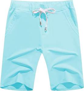 Pantalones Cortos Deportivos Personalizados de Felpa Francesa Lisa Vintage para Hombre - Product Image 1