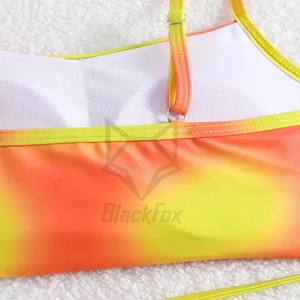 Phụ nữ thời trang sexy bikini giảm béo áo tắm với quấn váy, sôi động màu gradient, beachwear dành cho phụ nữ - Product Image 3