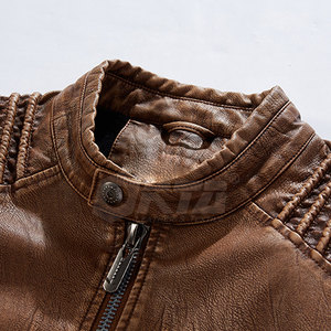 Veste de mode en cuir pour hommes automne hiver veste en cuir pour hommes de meilleure qualité veste en cuir véritable pour hommes - Product Image 4