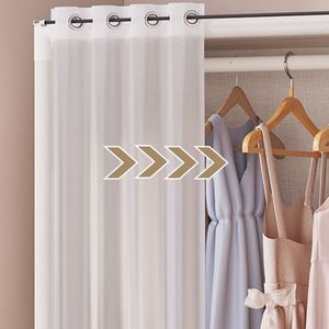 Organizador de ropa Armario con perchero y cubierta a prueba de polvo Materiales duraderos Fácil de montar - Product Image 3