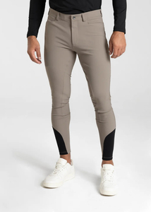 Pantalons d'entraînement d'équitation en tissu extensible personnalisé respirant, culottes de haute qualité pour hommes, coupe ajustée - Product Image 4