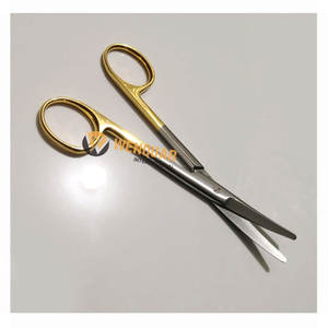 Ciseaux incurvés TC Mayo de qualité chirurgicale 5.5 avec lames d'insertion en carbure de tungstène Instruments chirurgicaux - Product Image 6