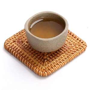 Classic Irregular Shape <b>Wood</b> Eco-Friendly Coasters Drink Cup Coater Table Dish Plate <b>Placemat</b> Set with Private Brand - Product Image 5