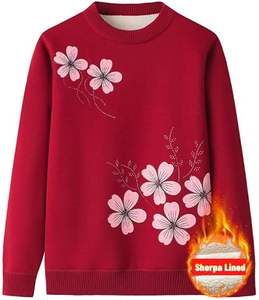 Sublimation Print Long Sleeve Hoodies Casual <b>Women</b> Pullover Hoodie <b>Black</b> Flowers Print <b>Sweatshirts</b> - Product Image 2