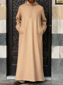 Vêtements islamiques de conception en gros pour hommes, Abaya marocaine, Thobe musulman, Thobe arabe, Jubba pour hommes, Vêtements islamiques pour hommes, Thobe - Product Image 3