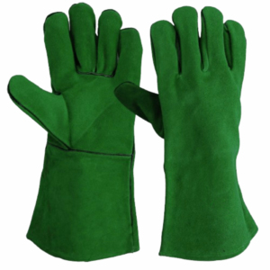 Vêtements de travail de haute qualité gant de soudage en cuir fendu gants de lutte contre l'incendie de construction de sécurité industrielle réfléchissants - Product Image 4