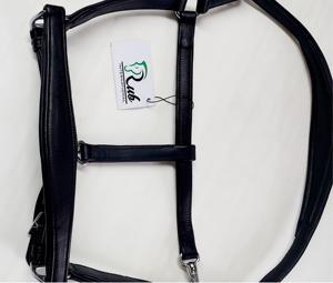 Luxueux cheval licou de haute qualité en cuir de Nylon entièrement souple avec chaîne en cristal clair raccords en laiton Design de luxe à la mode - Product Image 6