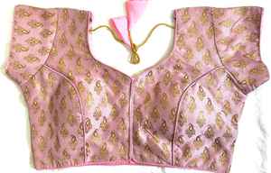 เสื้อผ้าไหมบานาราซี เสื้อเปิดด้านหน้า ไม่มีตะขอ เสื้อคอกลม - Product Image 4