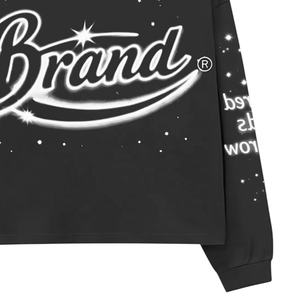 Chemises vintage personnalisées en molleton de coton épais, coupe classique, imprimées en sérigraphie, délavées à l'acide, effet soleil, avec strass - Product Image 5