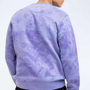 Jersey de manga larga con lavado solar de 100% algodón de gran tamaño de alta calidad, sudadera para hombre, Sudadera de cuello redondo en blanco personalizada - Product Image 3