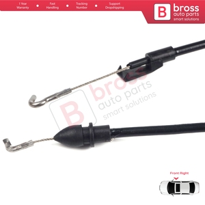 สายเคเบิลปลดล็อคประตูด้านใน BDP198 ด้านหน้าขวา 58 ซม. สำหรับ Caddy MK3 2K 2004-2015 Touran MK1 1T 2003-2015 2K0837114B - Product Image 4