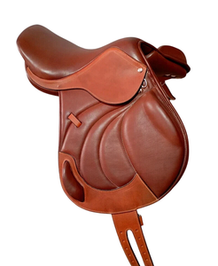Selle de cheval de dressage marron teint en tambour anglais de haute qualité en cuir véritable d'origine du fabricant en gros - Product Image 2