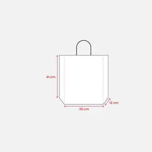 Borse per la spesa in carta riciclata ecologica con soffietto per gadget promozionali - Product Image 1
