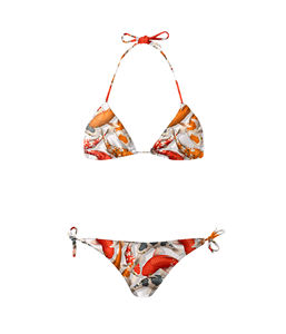 Conjuntos de Bikini para Mujer de Último Diseño OEM, Secado Rápido, Transpirable, Estampado Animal, Cintura Ajustable con Cristales, Logotipo Frontal - Product Image 3