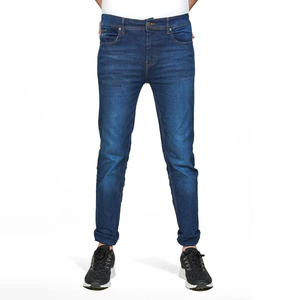 Jeans de Mezclilla Ajustados Rotos Personalizados de Alta Calidad para Hombre, Pantalones Vaqueros de Moda Urbana - Product Image 1