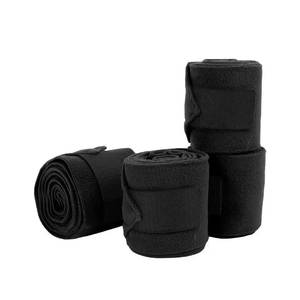 Vendas de poliéster polar negro para caballos, vendas suaves ajustables para patas, 60x80x90cm, para equitación, entrenamiento y competición - Product Image 2